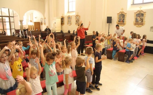 Najmanji Križevčani na misnom slavlju povodom početka pedagoške godine Najmanji Križevčani na misnom slavlju povodom početka pedagoške godine