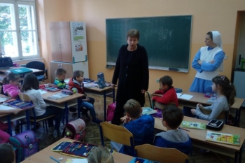 Predškolci posjetili prvašiće OŠ Ljudevita Modeca