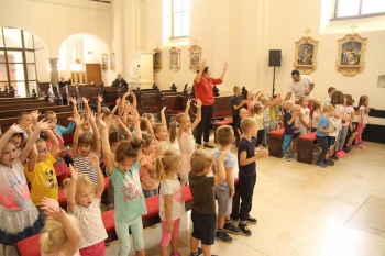 Najmanji Križevčani na misnom slavlju povodom početka pedagoške godine Najmanji Križevčani na misnom slavlju povodom početka pedagoške godine